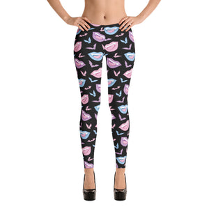 Pastel Lips Leggings - Straight Outta The Coffin